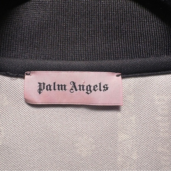 Palm Angels Bandana Track Jacket Zip Up Maroon & Red, Striped Sleeves XL Unisex - Picture 7 of 16